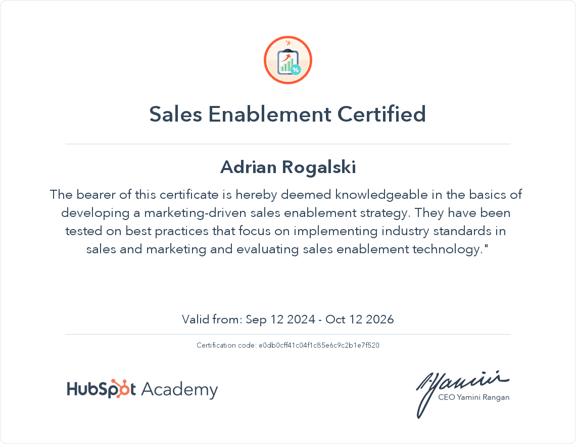 Adrian-Sales-Enablement-certyficate