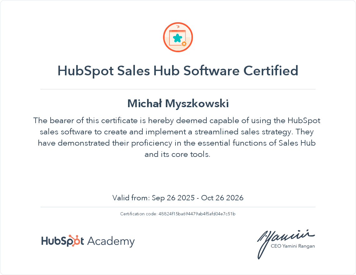 HubSpot Sales Hub