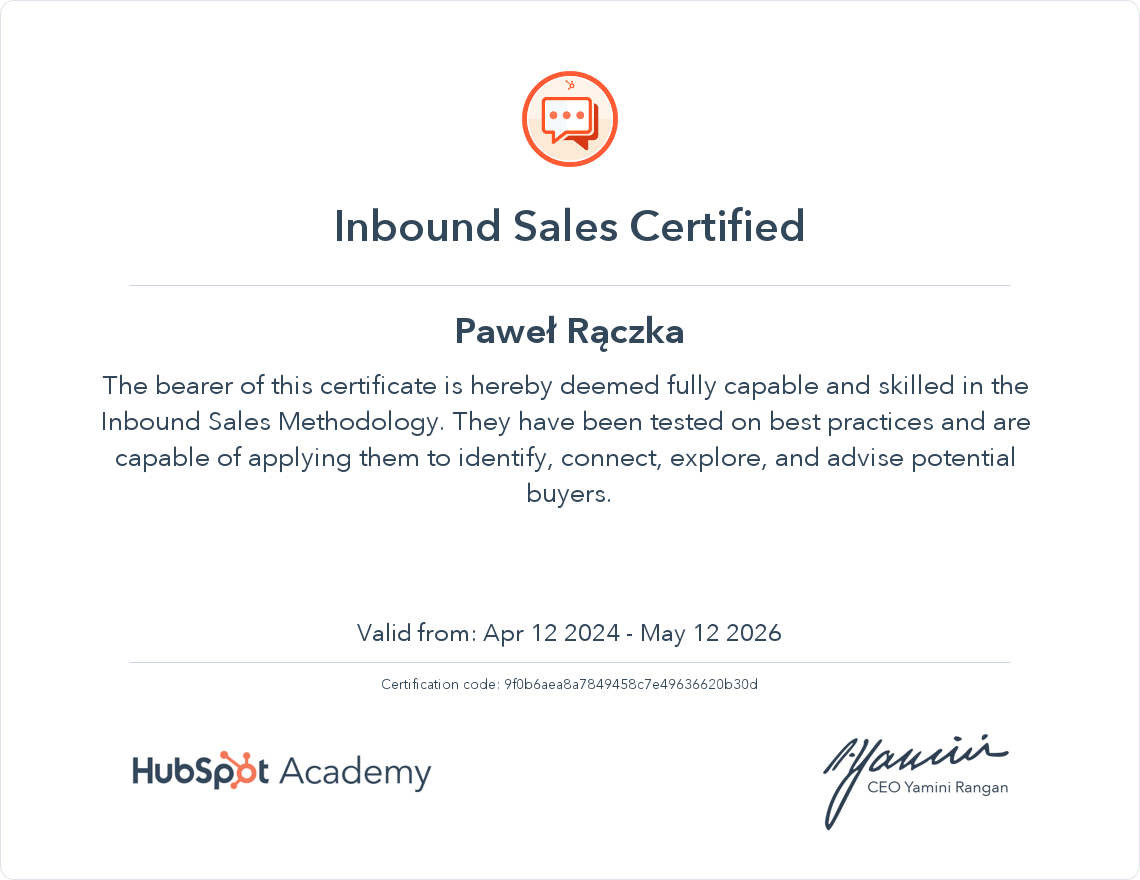 pawel-inbound-sales-certification