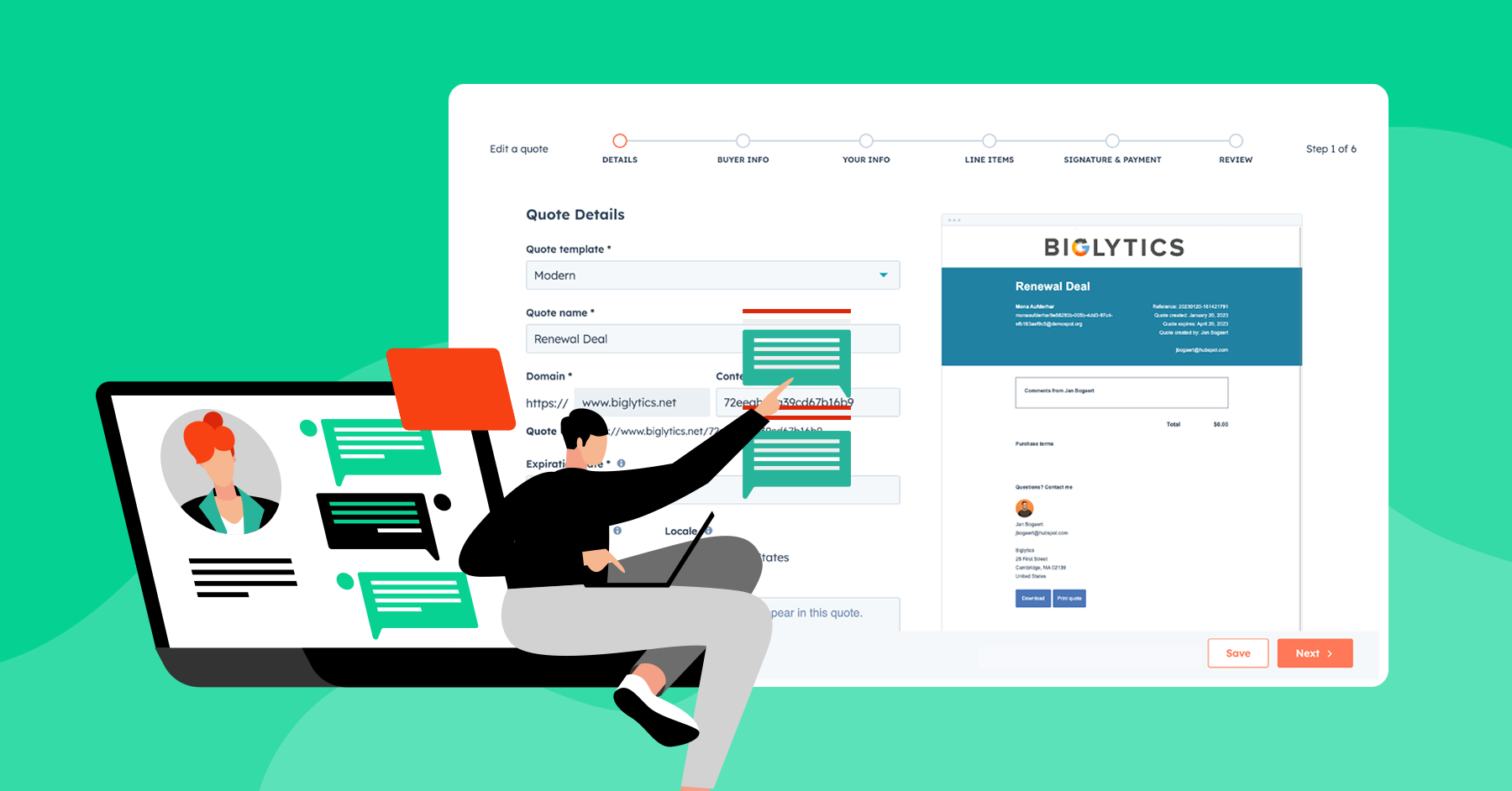 Szybkie i profesjonalne tworzenie ofert dla klientów w HubSpot Quotes – Nowy standard pracy działów handlowych