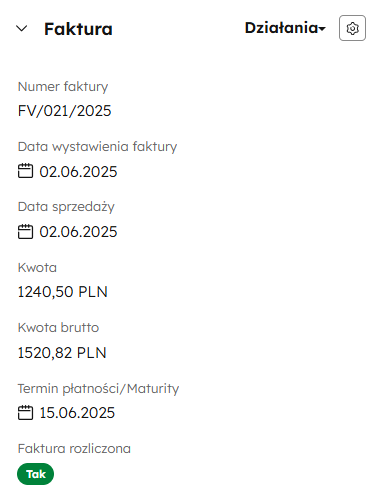 Faktury i zamówienia
