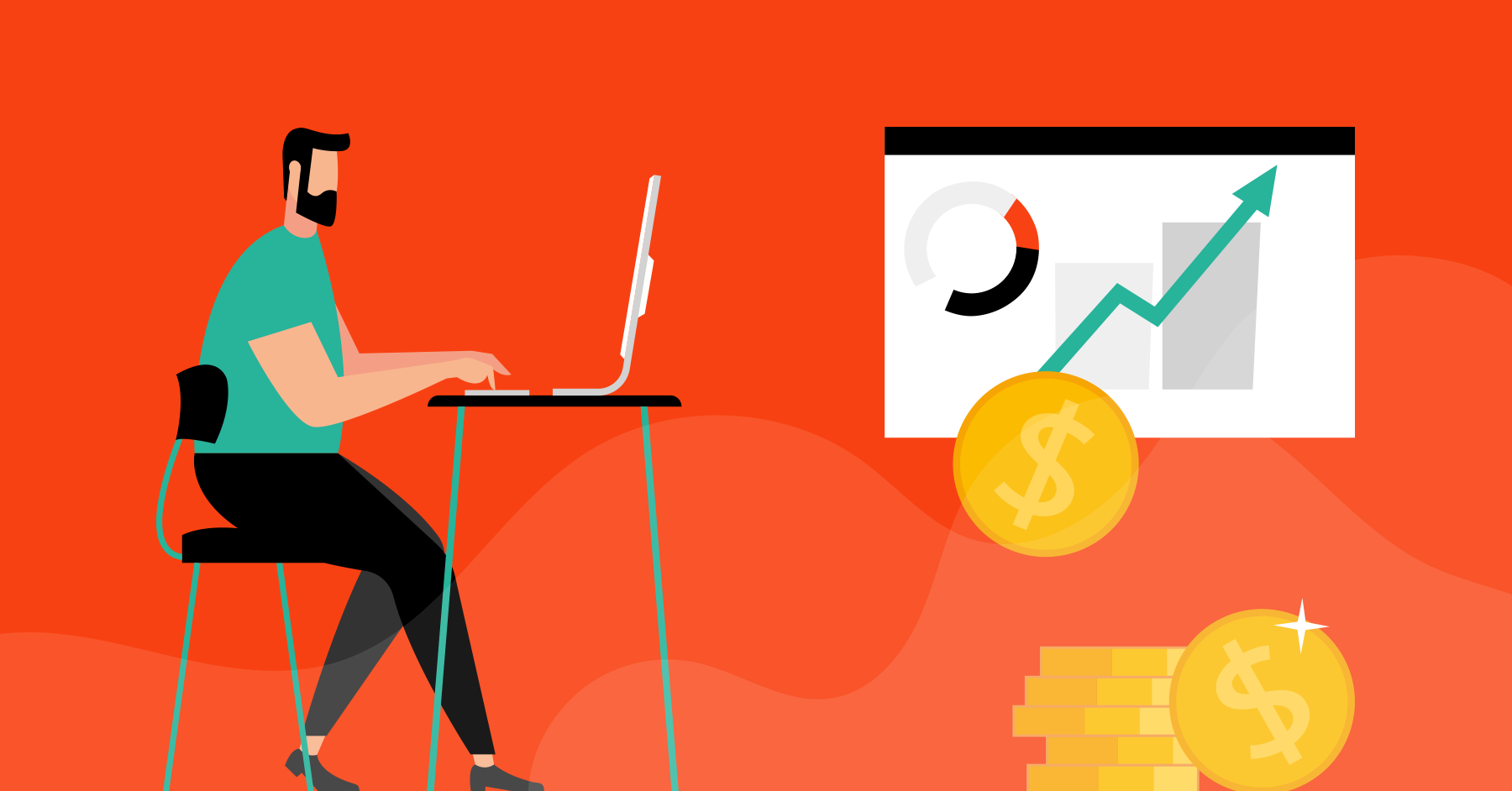 Grafika do artykuły, w którym znajdziesz opisany dzień z życia sprzedawcy, czyli jak dobry CRM ułatwia nam życie